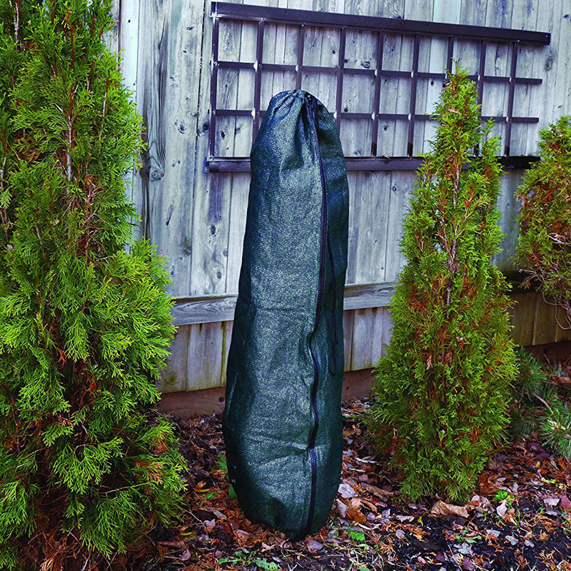 Housse d'arbre d'arbre 4 pieds NuVue 24172 Winter Zip A Tree Treecoat, vert (paquet de 2)