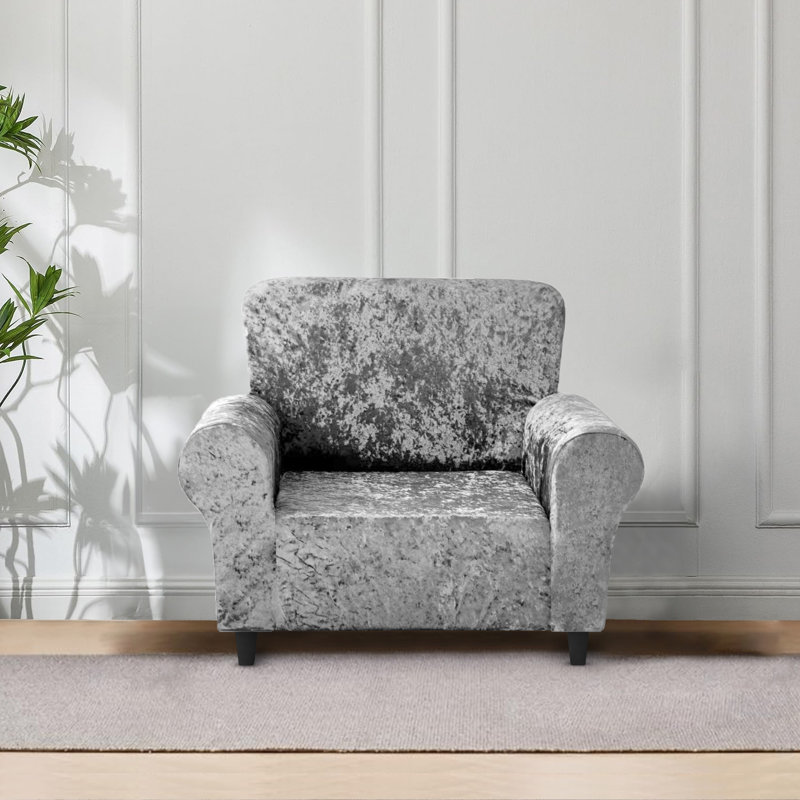 Sofa Slipcover, 85cm H x 240cm W, Silver