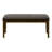 Bench, 44" Rectangular, Upholstered, Wood, Dining Room, Kitchen, Entryway, Brown Solid Wood, Brown Fabric, Transitional