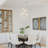 Aweys 4-Light Brushed White Modern Coastal Mini Chandelier