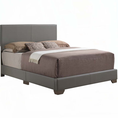 PU Faux Leather Upholstered Bed