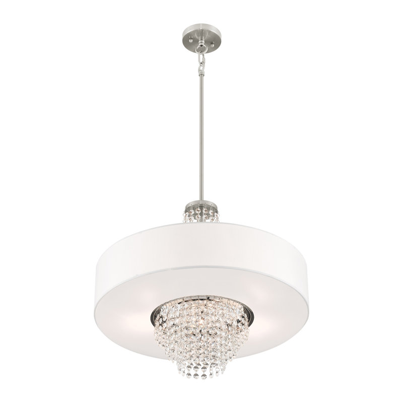 Claudelle 5 - Light Dimmable Drum Chandelier