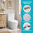 23" Short Compact One-Piece Toilet, Dual Flush, Soft-Close Seat