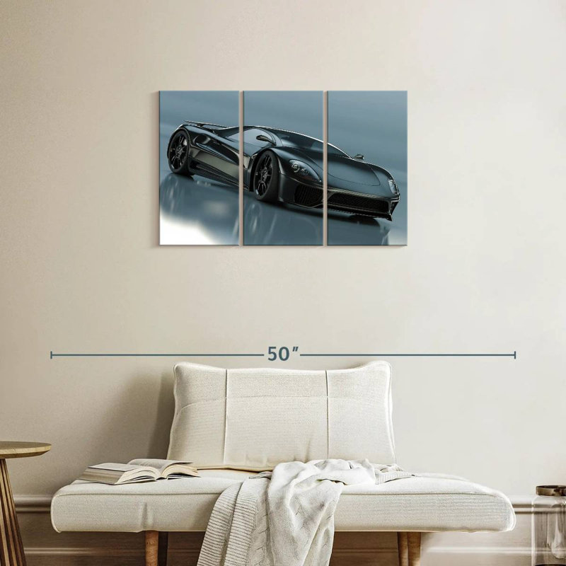 Mehar noir brillant Supercar, H 20 po x l 33 po