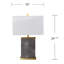Lampe de table Lavano avec abat-jour