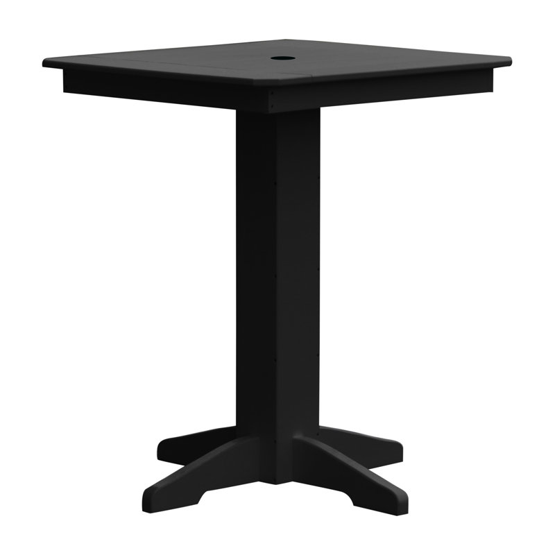 Table de bar Neville, Noir, l 44 po x L 44 po x H 42 po
