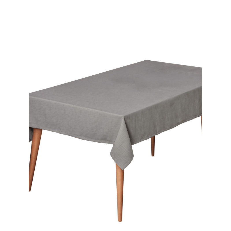 Nappe élégante grise, 61,0 po x 63,0 po | 100% polyester, lavable à la machine, repassage à basse température | Parfait pour la salle à manger, les mariages et les événements spéciaux | Conception résistante aux taches et durable