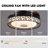 42-inch Black Bird's Nest Style Colorful Bluetooth Fan Light | Remote Control + App Intelligent Control Colorful Dimming