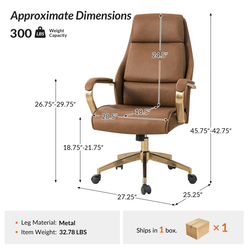 Lacuna Office Chair, Chameau