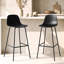 Tabouret de comptoir en polyuréthane à dossier bas H 26 po Botyo-895150719-894026192