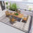 Rectangular Dining Table With X-Shape Base