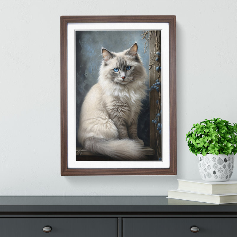 Ragdoll Cat Realism - Framed Print