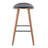 Saddle 26" Mid-Century Modern Counter Stool In Walnut And Black Faux Leather By Lumisource - Set Of 2-413634680