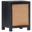 Armoire de chevet sculptée à la main grise 15,7 po x 11,8 po x 19,7 po