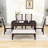 Averielle 6-Piece Kitchen Dining Table Set, Rectangular Table, 4 High-Back Tufted Chairs and 1 Bench-218097524