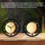 Horloge murale ronde en fer 10 po avec mouvement à quartz silencieux, chiffres arabes, impression UV-471144079