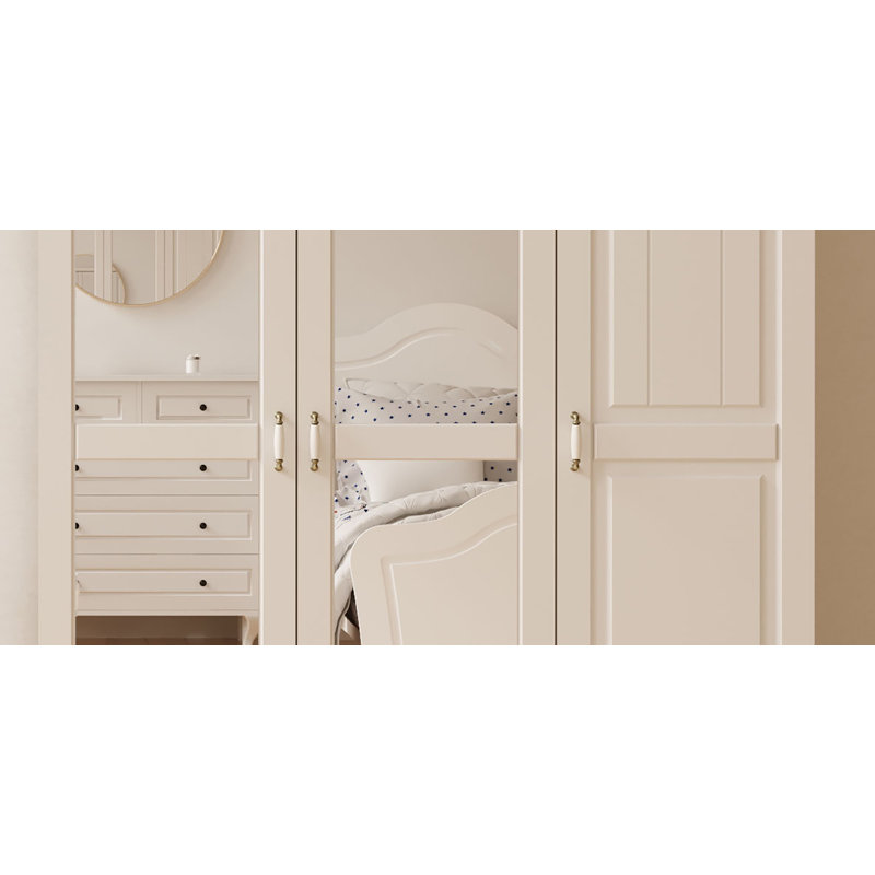 Antolin 3 Door Manufactured Wood Wardrobe