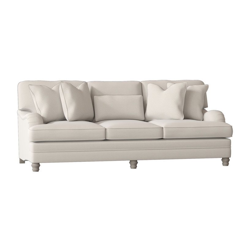 Tarleton Upholstered 96.5'' Sofa, Cream Chenille 1345-002, Blanca