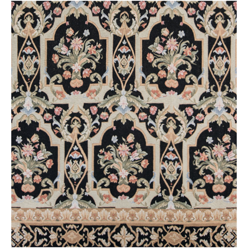 Wool Oriental Area Rug, Rectangle 9' x 12'