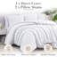Ensemble de housse de couette en microfibre à motif de jacquard Bali Collection Bali-68026131-68026125