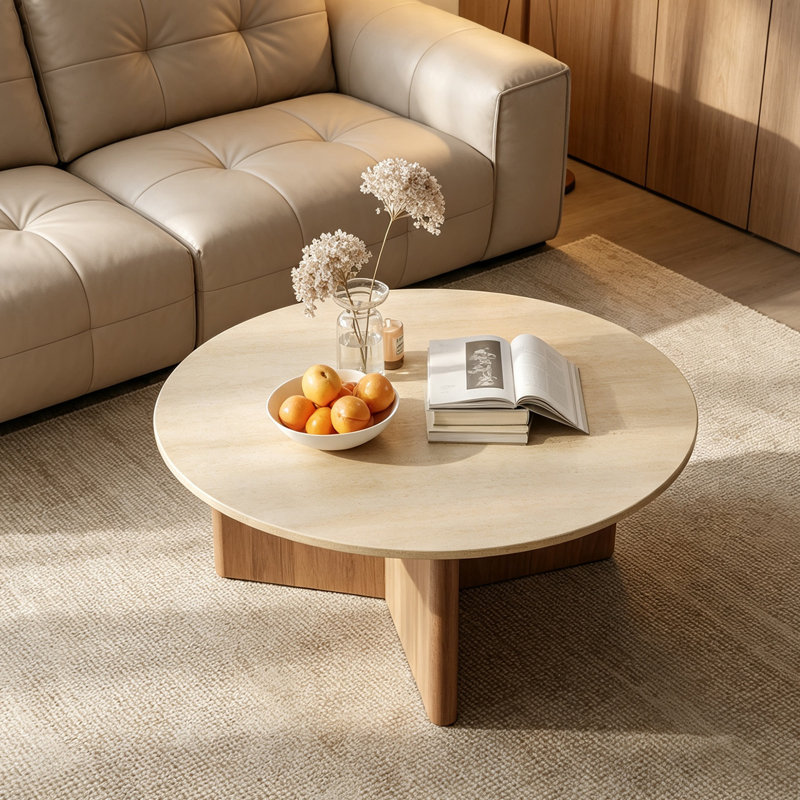Engelman, Beige / brun noisette, H 14,96 po x l 31,49 po x P 31,49 po