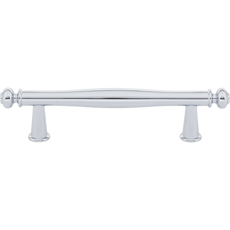 Coddington Bar Pull, Polished Chrome, 3 3/4" Center To Center