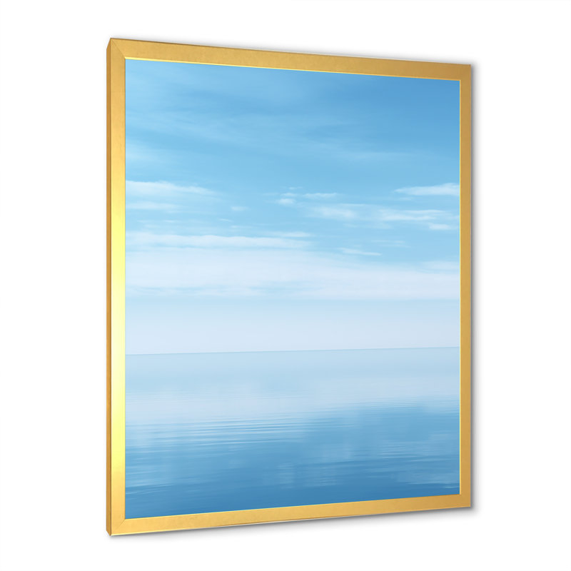 Océan Infinity Dreamscape IV sur toile, Cadre doré simple, H 20 po x l 12 po x P 1 po