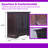 34.4" Wide Sideboard Buffet Cabinet With 2 Tempered Glass Doors & Adjustable Shelf, Engineered Wood Storage-1668681920