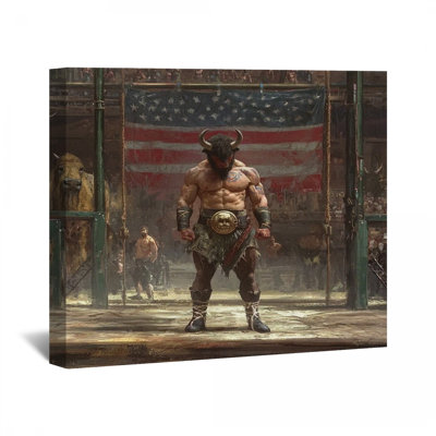 American Gladiator Canvas Wrap - Cultural Wall Decor