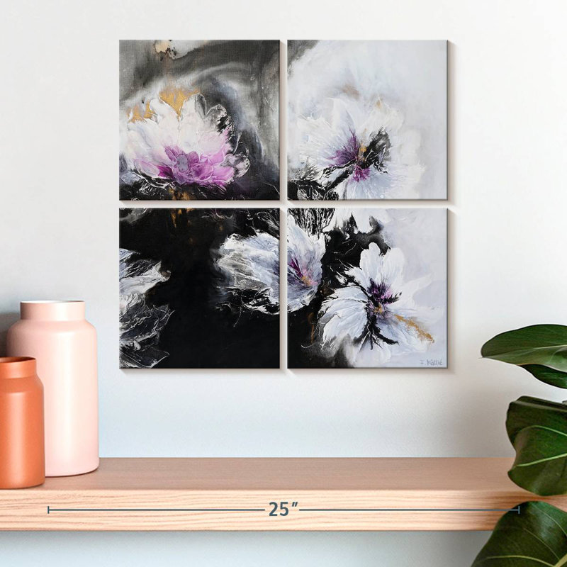 Il y a de la beauté dans le noir II, H 18 po x l 18 po