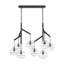 Sean Lavin Sedona 8-light LED double chandelier in nightshade black finish-1701258282