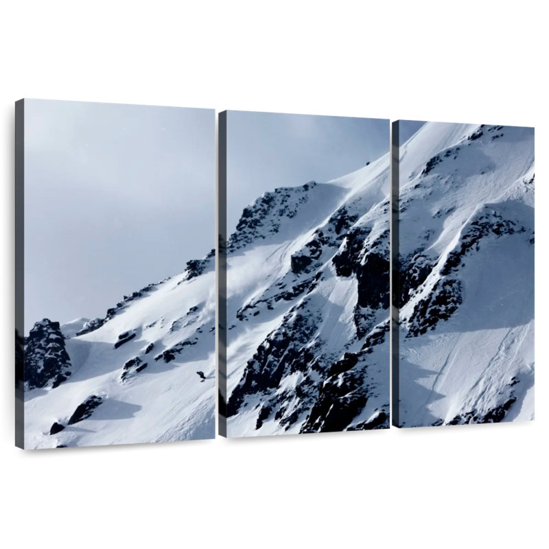 Nicci Skiing Down The Mountain, 32" H x 50" W