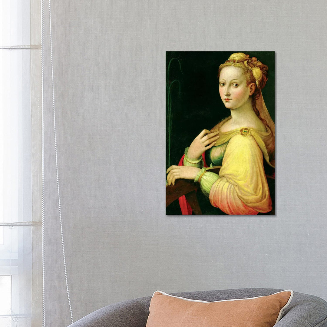 St. Catherine Of Alexandria by Barbara Longhi - Wrapped Canvas Painting