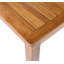 Table de salle à manger de patio rectangulaire en bois