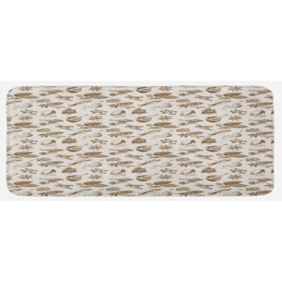 Cottage / Country Synthetic Kitchen Mat