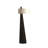 Obelisk Floor Lamp - 63", Chestnut Wood, White Cotton-Linen Shade-20300086