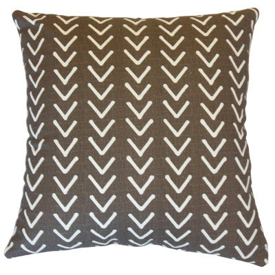 Roan Geometric Cotton Reversible Throw Pillow
