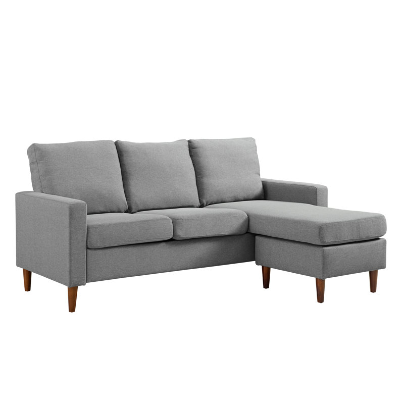 Canapé modulaire réversible de 76 po Otho, Gris chiné