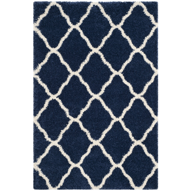 Atencio Geometric Hand Woven Area Rug, Rectangle 155 x 229 cm