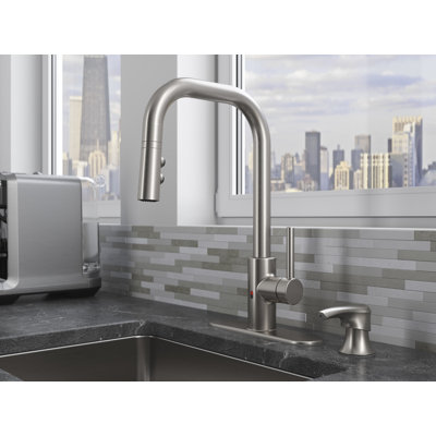 Pfister Zanna 1-Handle Touchless Spot Defense Stainless Steel Kitchen Faucet