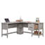 Bureau en L blanc à finition blanche pour bureau personnel | Idée de cadeau-793797417