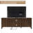 Alba 70" Farmhouse TV Stand With Storage & Arched Glass Door,Media Console Cabinet for Living Room,Bedroom-1286546394