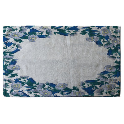 Cotton Floral Waffle Kitchen Towel