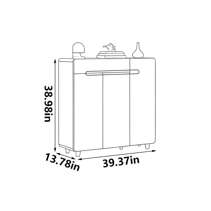 Verano, 38.98" H x 39.37" W x 13.78" D