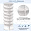 7 porte-chaussures rotatifs, s'organise efficacement, armoire tournante blanche 360, 7, look