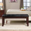 Banc de salle à manger rembourré 1pc