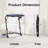 Accent Desk with Cup Holder Adjustable Folding