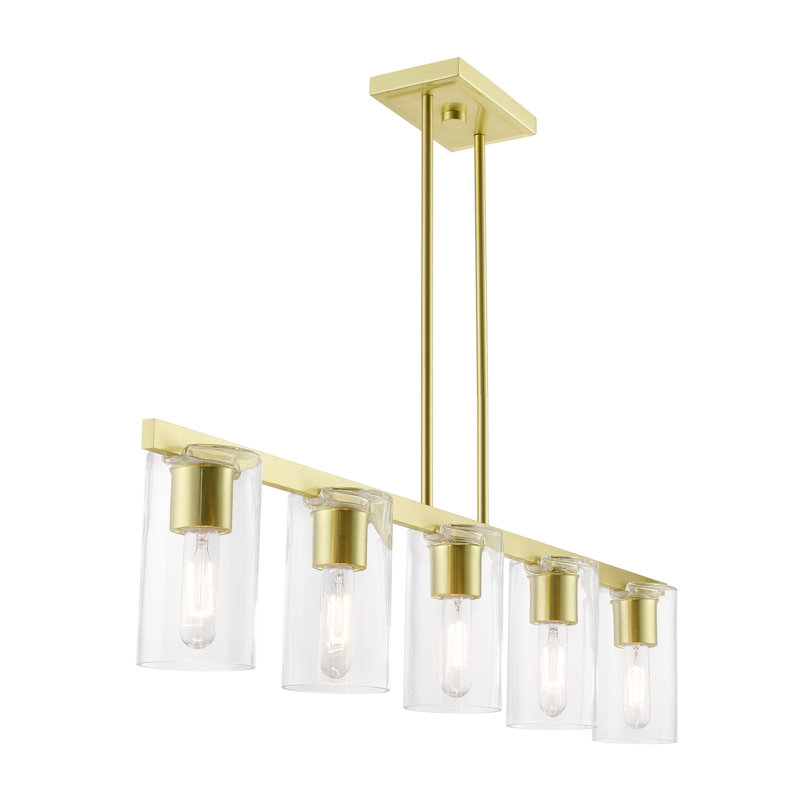 Lustre linéaire Zari, Laiton satiné