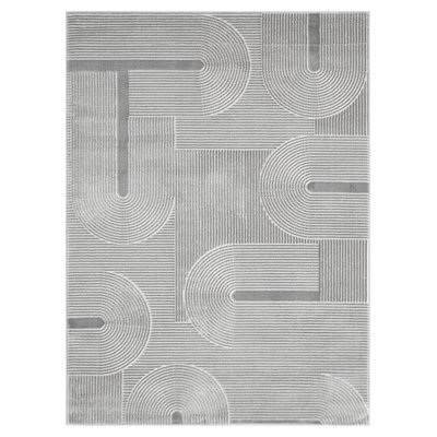 Huguetta Collection Modern Abstract Geometric Area Rug