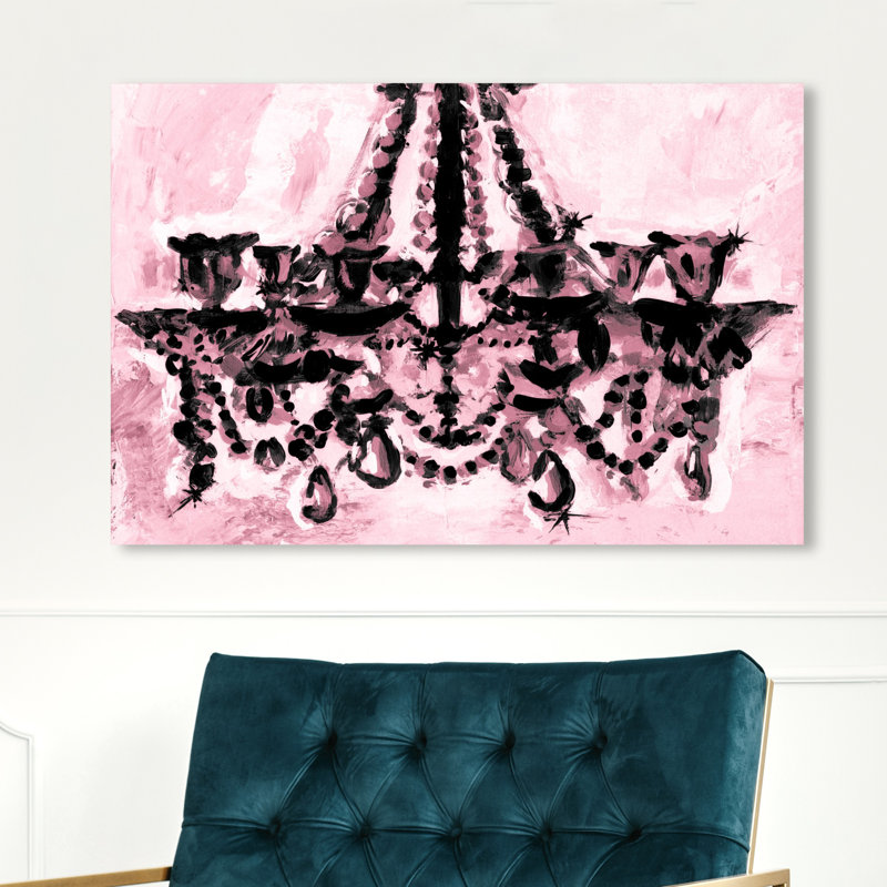 « rosa y negro », art sur toile Mahan, H 20 po x l 30 po x P 1,5 po